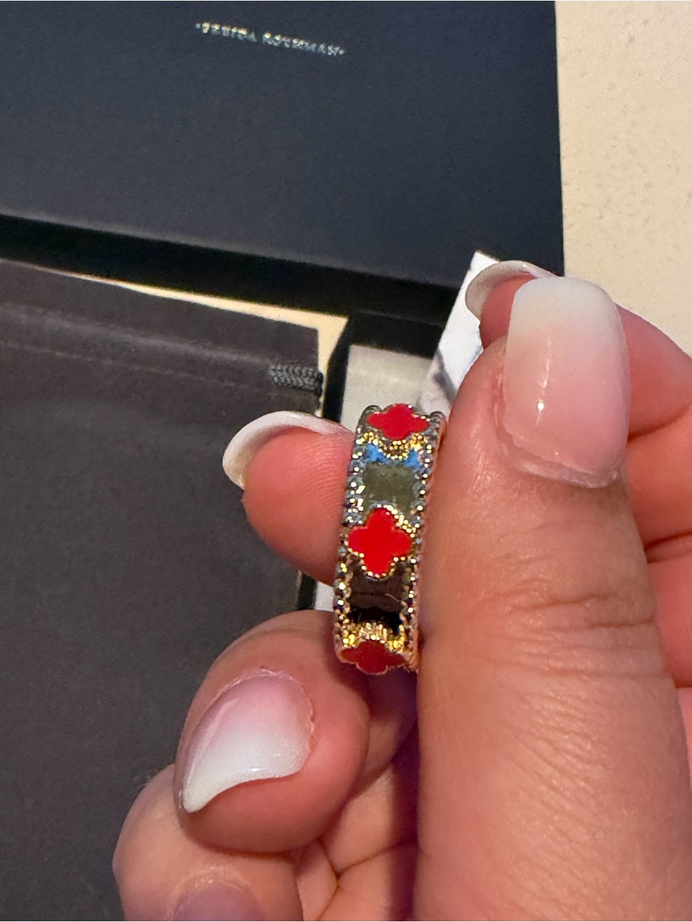 (2) Adjustable Freida Rothman Clover Rings - Picture 8 of 10